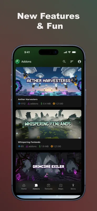 Hub for Minecraft app screenshot 2